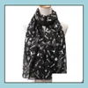 Scarves & Wraps Hats, Gloves Fashion Aessories Light Weight Christmas Infinity Scarf For Women Arrival Deer Tree Snowflower Print Soft Girls