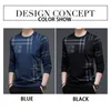 Browon Mens Kleding Herfst Lange Mouw T-shirts T-shirt Anti-Rimpel O-hals Pullovers Polyester T-shirt Tops 220214