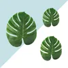 24pcs熱帯シミュレーションは、人工植物の怪物葉diy装飾を残しますハワイアンパーティーウェディングフェスティバル277e