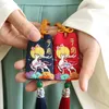 Omamori Sleutelhanger DIY Borduurwerk Leuke Koppels Handgemaakte Bruiloft Beschermende Talisman Pouch Kit Amulet Sachet Handwork Dier J0306