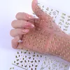 30 шт. / Установить Mix Отправить Сексуальные 3D Золотые Наклейки Ногтей Личность Мода Ногтей Дети Милые Наклейки Ногтей Наклейки Маникюр