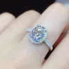 Amerikaanse Mossan stenen diamanten ring vrouw 18K gouden ring Mossan diamanten vrouw stelde voor om echte diamanten kale steen te importeren8187485