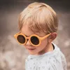 Crianças decorativas óculos de sol vintage rodada meninas bonitos meninos óculos ao ar livre miúdos máscaras óculos retrô bebê sol vidros