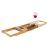 Verstelbare Badkamer Plank Bad Lade Douche Caddy Bamboe Bad Rek Wijnboeken Houder Opslag Organisatie Accessoires 2009234326805