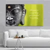 Buddha Canvas Painting Lotus Pictures Abstract Posters och utskrifter Väggkonst för vardagsrum Heminredning Ingen ram
