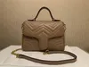 حقائب اليد الجلدية جودة عالية المرأة سيدة مارمونت حقائب حقيقية الفاخرة حقائب crossbody المحافظ حمل حقيبة الكتف