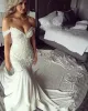 Mermaid Wedding Skromne sukienki suknia ślubna Kaplica Koronkowa aplikacja Kościa z kalibru z okrywającym ramiona