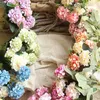 Ghirlande di fiori decorativi 10 teste Seta artificiale Ortensia Bouquet finto Mazzo Festa Decorazione domestica Fiore 1pz