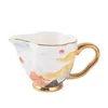 Bone China China Banhado Ouro Café Pires Set English Tarde Teacups Coffee Pot Selgar Bowl