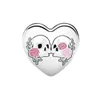 Memnon Jewelry 925 Sterling Silver Charm Mexican Heart-shaped Goddess Charms Theater Masks Bead Stars My Hero Heart Beads Fit Bracelets DIY For Women