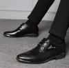 Moda Slip On Men Dress Buty Oxfords Business Classic Skórzane Męskie Garnitury Casual Shoe Plus Size 38-48