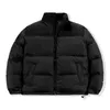 Winterjas Het gezicht Parkas Unisex Mannen en Dames Katoenen Jassen Down Jassen Geborduurde Pocket Warm Down Puffer Jassen 211206