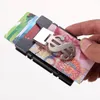 카드 소지자 금속 홀더 지갑 자동 세트 비즈니스 알루미늄 머니 클램프