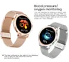 Super Slim Fashion Women Smart Watch 2021 Full Touch Round Screen Smartwatch för Woman Heart Rison Monitor för Android och iOS7268028