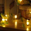 Strings LED Creative Butterfly Light String Battery Box Purple Lamp Garland Fairy Holiday Home Party Decor LightLED