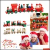 Event Festive Party Supplies Home & Gardenchristmas Wooden Little Train Decoration Xmas Gifts Toys Cute Creative Drop Delivery 2021 Sx6Bm