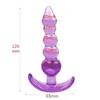 NXY Sexo Anal Brinquedos Plug Soft Silicone Butt Brinquedos Vaginal G Spot Stimulation Backyard Bead Masturbação Mini Dildo Toy para Mulheres Gay 1202