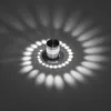 Wall Lamp LED Spiral Hole Light 7 Colors With RGB Remote Control Suitable For Hall KTV Bar Home Decoration Art