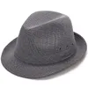 NewsUnScreen Hats Zachte Stekende Brim Fedora Panama Hat Unisex Zomer Outdoor Reizen Strand Schaduw Zon Caps Mode Solid Cap EWC7535