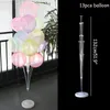 Party Decoration 1Set 7 13 19 Tube Balloons Stand Balloon Holder Column Confetti Kids Birthday Baby Shower Wedding224n