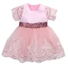 Baby Girl Formal Princess Dress New Fashion Vestido Infantil Lace Bow Ball Gown Tutu Party Dresses Kid Dress For Girls 0-7Y Q0716