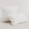 Cushion/Decorative Pillow Solid Color Cut Flower Cushion Cover Cotton Three-dimensional Plush Pattern Pillowcase Decorative Covers For Sofa