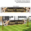 Decorazione per feste 30 40 50 60 70 80 90 Banner di buon compleanno 30esimo adulto 40esimo 50esimo 60esimo anniversario Forniture