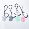 Baby Teethers silikon Koala Tandling Halsband Chewable Pendant Charm Leksaker Chew Toy Nursing Tool BPA Gratis 4 färger DW5800