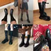 Ribetrini 2020 Outono Nova Chegada Luxury Marca Design Mid-bezerro Botas Mulheres Cool Alta Plataforma Botas Cunhas Sapatos Mulher K78