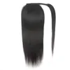 Ishow 8-28inch Body Wave Human Hair Extensions Wefts Pony Tail Yaki Straight Afro Kinky Curly Ponytail for Women All Ages Natural Color Black