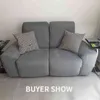 3 SEAT RECLINER SOFA CHAIR COVER all-inclusive fåtölj Ej slip slappna av elastiska mocka soffa skydd 211116