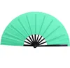 Parti Favor Dövüş Sanatları Çin Geleneksel Saf Renk Tai Chi Kung Fu Hayranları Plastik Katlanır-Fan 33 cm Fan Çerçevesi JJF11117