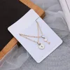 Pendant Necklaces 2 Pcs/set Couple Necklace For Women And Men Romantic Key Lock Heart Golden Link Chain Fashion Jewelry Paired