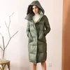 Dames down parkas ftlzz winter ultra lichte eend jas casual sneeuw lagen groene capuchon paraks warme puffer jas ol luci22