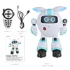 RC Robot JJRC R14 리모컨 동반 로봇 초기 교육 장난감 노래 노래 춤과 이야기 프로그램 할 수있는 파티 크리스마스 어린이 생일 선물