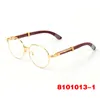 Round Bridge Sunglasses Gold Spectacles Lastest Fashion Men Women All-match Framed Vintage Sport in Wood Sunglas Sier Frame Eyeglasses Fashionable Dress Retro