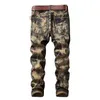 Denim Designer Hole Jeans de alta calidad rasgados para hombres Tamaño 28-38 40 42 Otoño Primavera HIP HOP Punk Streetwear 211111