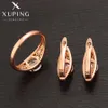 Xuping Summer Sale Fashion Simple Style Kvinnor Smycken Sats med Rose Gold Plated ZBS686 H1022