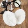 Russe hiver 100% naturel Rex fourrure de lapin cache-oreilles hommes femmes chaud mode oreillette en peluche moelleux oreille chaud Muffs2277