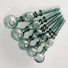 Green Glass Pipes Oil Nail Burning Jumbo Pipe 5.7 inch length Big Ball Pyrex Glass Burner Concentrate Lakegreen 145mm long Thick Clear Great Smoking Tubes for Smokers