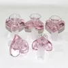 Dikke Pyrex Hookahs Bowls 14mm Pink Love Heart Shape Glass Bowl voor Tobacco Water Pipes Bong Dab Olierouts