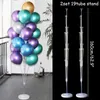 2set 160cm Latex Balloons Stand Birthday Party Balloons Column Stand Holder Wedding Decoration Baby Shower Party Balls globos 210626