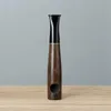 Cool Natural Wood Pipes Straight Portable Dry Herb Tobacco Cigarette Cigar Holder 9MM Filter Smoking Handpipe Innovative Design Wooden High Quality DHL Free