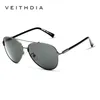 VEITHDIA lunettes de soleil polarisées Vintage pilote marque Designer hommes/femmes lunettes de soleil gafas oculos de sol masculino 3802