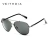 VEITHDIA Occhiali da sole polarizzati Vintage Pilot Designer di marca Uomo Uomo / Donna Occhiali da sole gafas oculos de sol masculino 3802