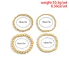 Цепочка звена Cosysail 4pcs/Set Simple Star Beads Bracelet для женщин для женщин золото золото серебристого цвета CCB Beadered Bangle Direwerry Giftry 2022 FA