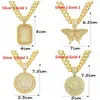 Chains Luxury Shiny Cuban Necklace Inlaid Rhinestone Link Chain Hip Hop Fashion Women Men Jewelry Gift