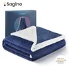 Sagino BK02 Couvre-lit en peluche Couverture polaire Couvertures doubles Jeter 480Gsm Canapé-lit Doux Couvertures épaisses Grandes couvertures en laine épaisse 211122