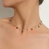 Chaînes 2022 Bohème Coloré Collier De Perles Pour Femmes Charmes Gland Clavicule Chaîne Chockers Bijoux Faits À La Main Cadeaux