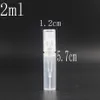 Garrafa de plástico de plástico fosco de plástico extravagante 2 ml 3ml com dispensador de spray de névoa fina para desinfecção de álcool amostras de perfume.